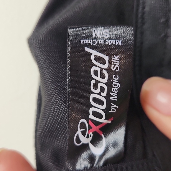 Exposed Satin & Lace Polka Dot Cami Top Size S/M‎ women's - Picture 3 of 4